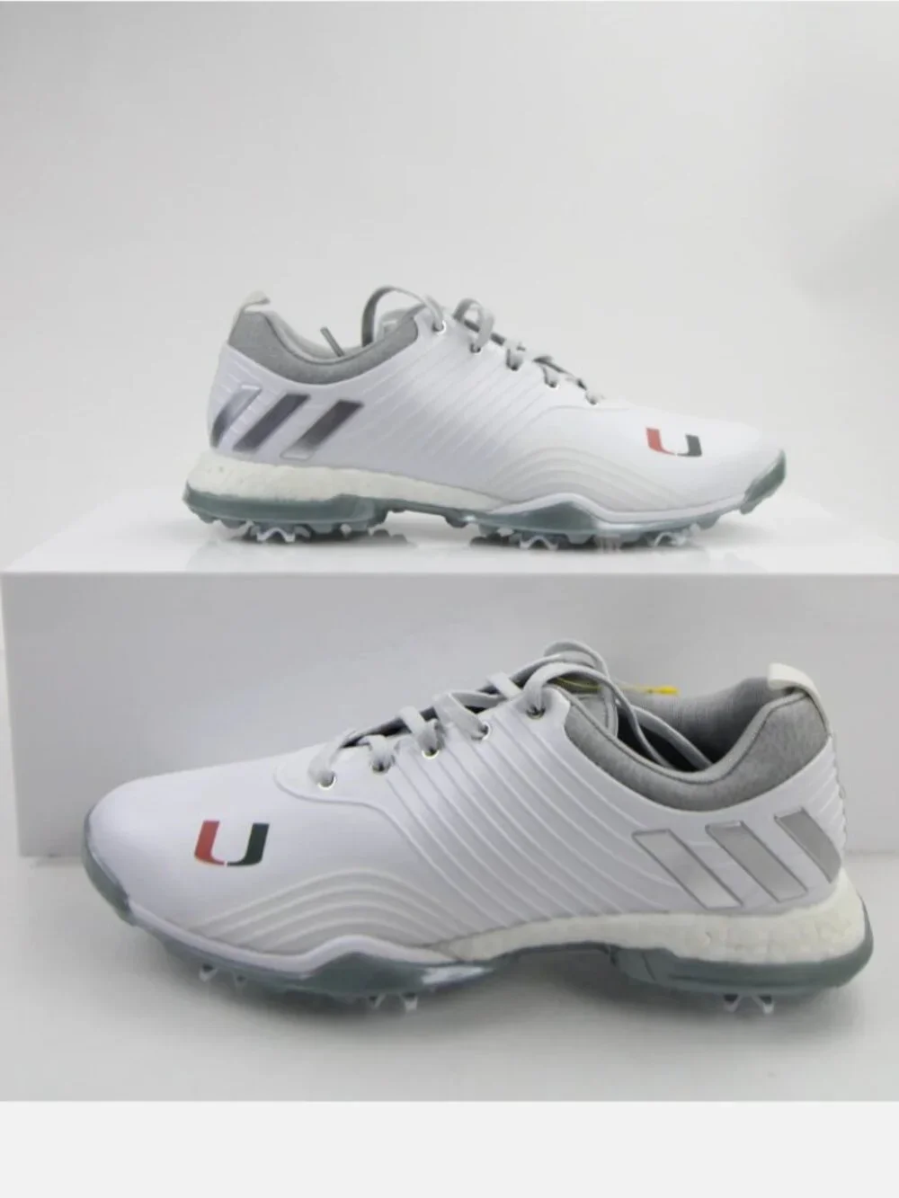 Women's NWT Adidas Adipower Miami Hurricanes golf shoes